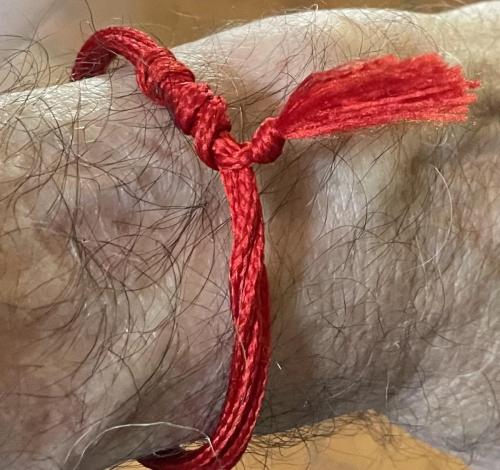 Braccialetto Tibetano Rosso